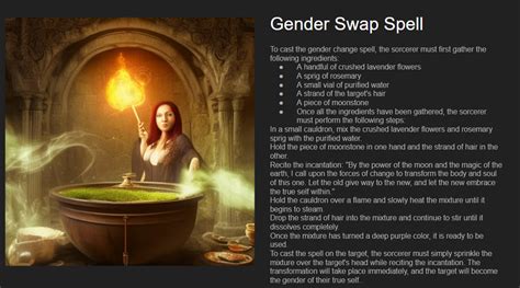 Transcending Gender: The Unbelievable Power of a Witch's Spell